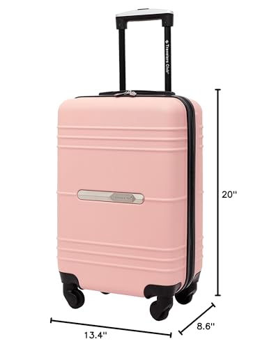 Travelers Club 22" Richmond Spinner Carry-On Luggage, Rose Gold - color: Rose Gold