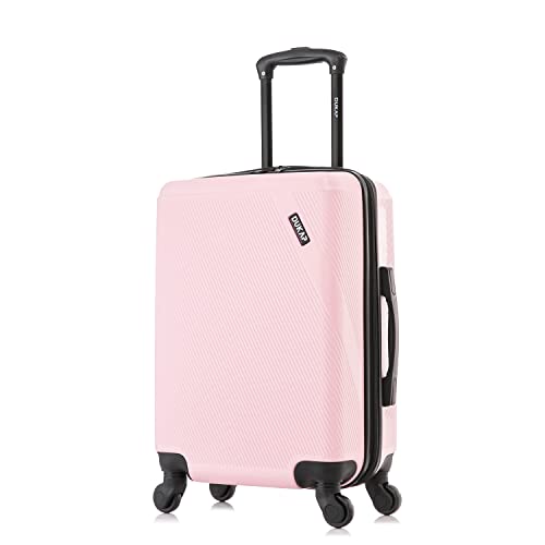 DUKAP DISCOVERY 20-Inch Carry-On Hardside Spinner Luggage Lightweight Pink - color: Pink, size: 20 Inch