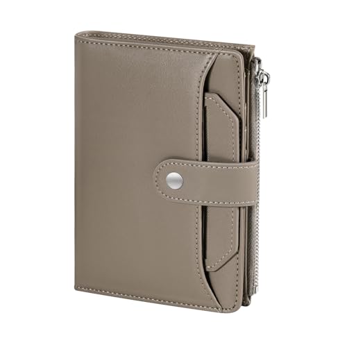 Dadanism RFID Blocking Passport Holder Travel Wallet for Women, Khaki Brown - color: Khaki Brown
