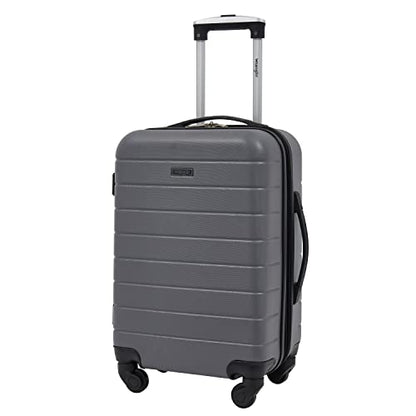 Wrangler Smart Spinner Hardside Luggage, 22-Inch Carry-On, Quiet Shade - color: Quiet Shade, size: Carry-On Only