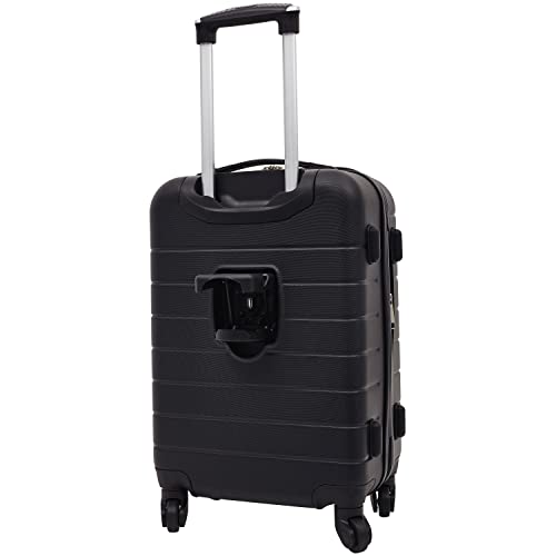 Wrangler Smart Spinner Hardside Luggage, 2 Piece Set, Black - color: Black, size: 2 Piece Set