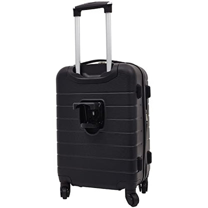 Wrangler Smart Spinner Hardside Luggage, 2 Piece Set, Black - color: Black, size: 2 Piece Set