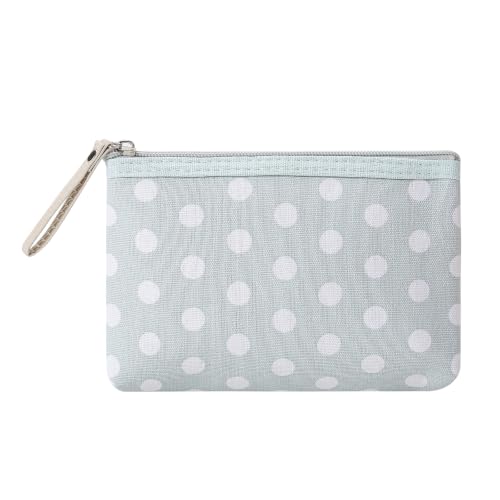uekeboag Small Polka Dot Canvas Makeup Bag for Purses(04Light Blue) - color: 04Light Blue