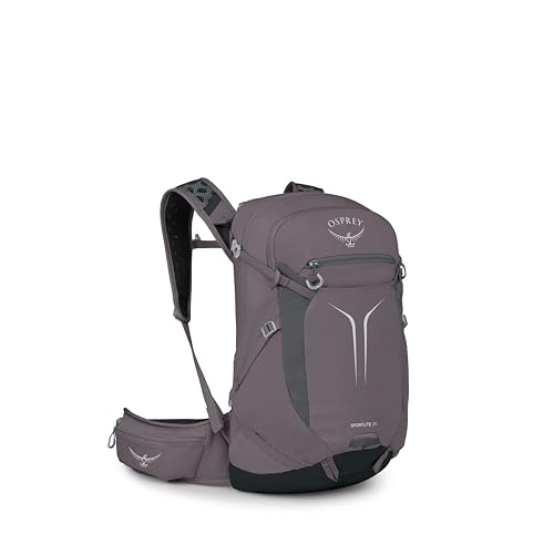 Osprey Sportlite 25L Lightweight Hiking Backpack, Purple OS - color: Graphite Purple, style: 25l - Extended Fit