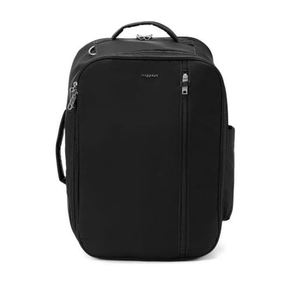 Securtex® Classic Anti-Theft Convertible Travel Backpack - 11x17” Carry-On, Fits 16” Laptop, Locking Zippers, Expandable - color: Black
