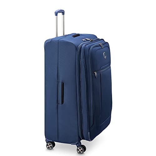 DELSEY PARIS Helium DLX, 29 Inch Checked-Large Softside Luggage, Navy Blue - color: Navy Blue, size: Checked-Large 29 Inch