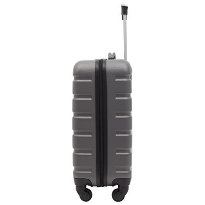 Travelers Club Harper Luggage, Charcoal, 2 Piece Set - color: Charcoal, size: 2-Piece Set