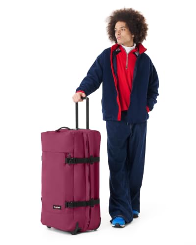 EASTPAK 121L Tranverz L – Large Softside Checked Luggage, Wine Burgundy - color: Wine Burgundy, size: 121 Liter Checked Bag