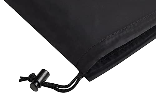 Drawstring Bag - UltraLight Nylon Cinch and Ditty Pouch For Packing, Storing, Goodie Bag (5 pack, Black, 7 x 9 inch) - size: 7 x 9 inch