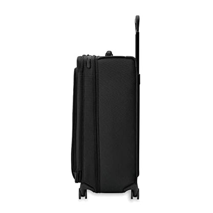 Briggs & Riley Baseline Extra Large Expandable Softside Spinner, Black - color: Black, size: 31" Checked