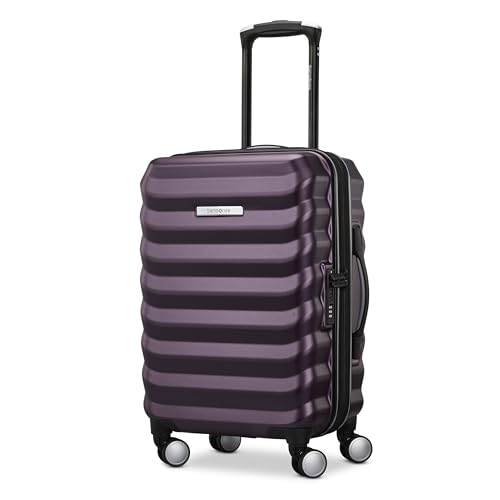 Samsonite Hard-Sided 20-Inch Lightweight Carry On Expandable Element Suitcase: Durable, 360° Spinner Wheels, Adjustable Telescopic Handle, TSA-Approved Lock - Dusk Purple - color: Dusk Purple, size: 20-Inch Carry-On