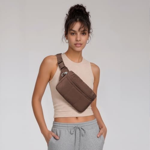 TOPEAST Waist Pack 3.5L Fanny Packs with Water Bottle Holder - color: Coffee