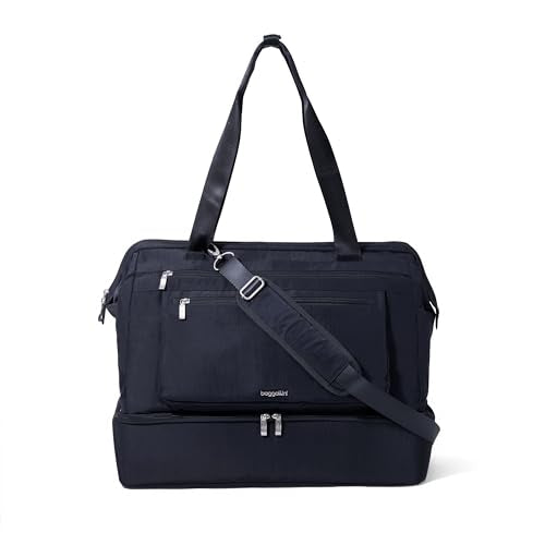 Modern Weekender - Lightweight 18"x15.7"x9.4" Duffel Carry-on Travel Bag for Women - color: French Navy