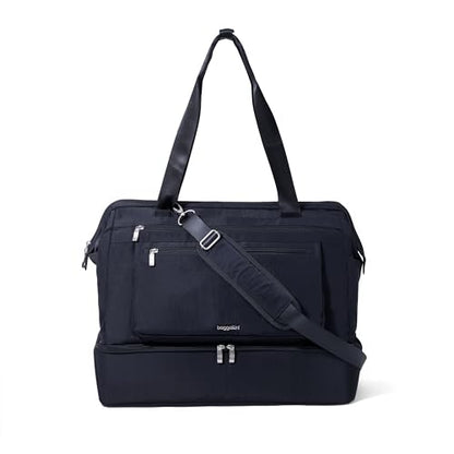 Modern Weekender - Lightweight 18"x15.7"x9.4" Duffel Carry-on Travel Bag for Women - color: French Navy