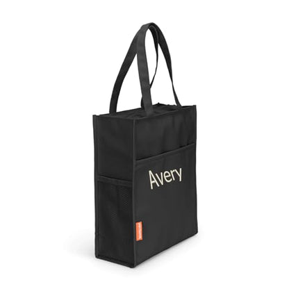 Urban Infant Pipsqueak Zip-Top Travel Tote, Lightweight Commuter Work Bag, Carry-On, Day Bag, 13x11x5 in - color: Black, size: Personalized