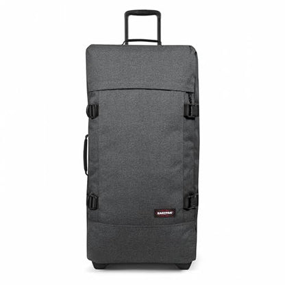 Eastpak Tranverz L – 121L Large Wheeled Luggage with Dual Compartments, TSA Lock, Compression Straps & Smooth-Wheeling System, Black Denim - color: Black Denim, size: 121 Liter Checked Bag