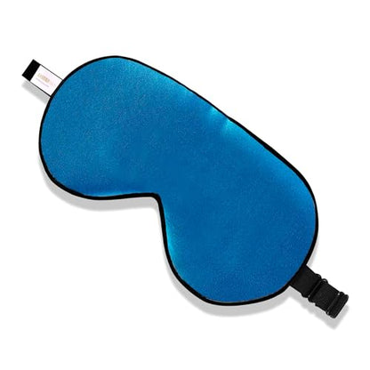 ZIMASILK Adjustable 100% Mulberry Silk Sleep Mask - color: 1 Pack - Methyl Blue
