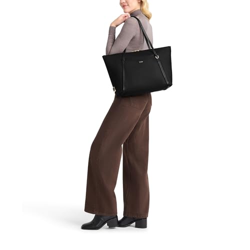 TUMI Voyageur Q Tote, Lightweight Travel Tote - color: Indigo/Light Gold