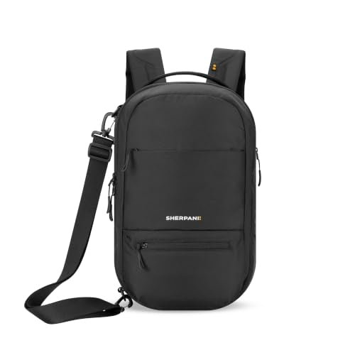 Sherpani Camden Pro Convertible Laptop Backpack (Raven) - color: Raven