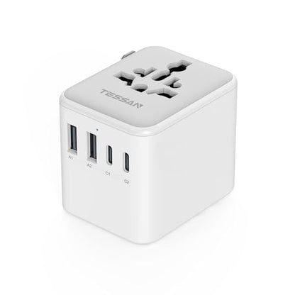 TESSAN Universal Travel Adapter, International Power Adapter - color: Grey-20W