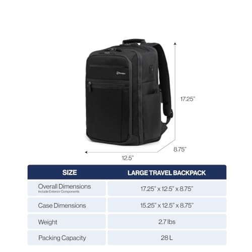 Travelpro Crew Executive Choice 3 Large Travel Laptop Backpack, Grey - color: Titanium Grey