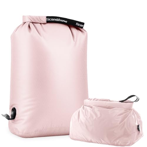 Compression Travel Laundry Bag for Dirty Clothes, Pump-Free Laundry Bag for Suitcase & Dorm, Waterproof Wet Dry Clothes Organizer, Large Capacity Space Saving Travel Bag (1 Pcs)(Pink, M) - color: Pink, size: Medium