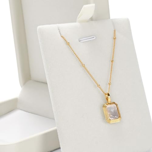 Oirlv Creamy White Pendant Necklace Box - color: Creamy-white, size: Necklace Box