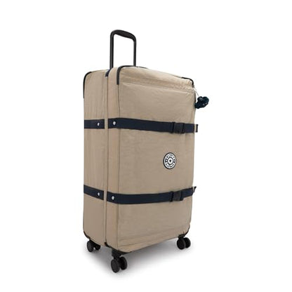 Kipling Women's Spontaneous Large 31-Inch Softside Spinner Wheel Luggage, Integrated TSA Accepted Lock - color: Soft Taupe C, size: Large
