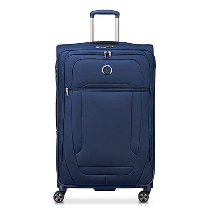 DELSEY PARIS 헬륨, 네이비 블루, Helium DLX 소프트사이드 확장 가능한 캐리어 스피너 휠 포함 - color: 네이비 블루, size: Checked-Large 29 Inch