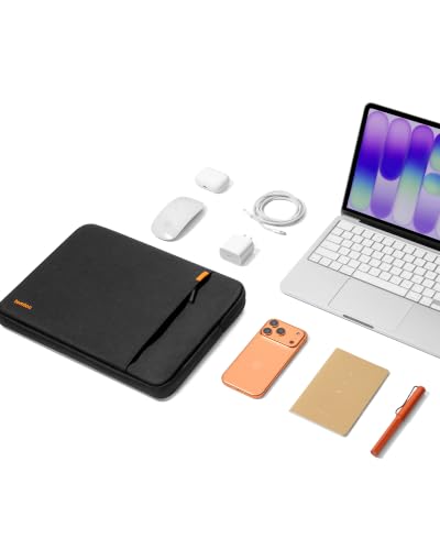 tomtoc 360° Protective Laptop Sleeve 13-inch MacBook Neo A3404 (2026) - color: Black, size: 13 Inch for New MacBook Neo