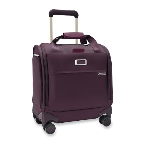 Briggs & Riley Baseline Cabin Softside Spinner Carry-On, Plum - color: Plum, size: 16" Underseat Cabin Bag