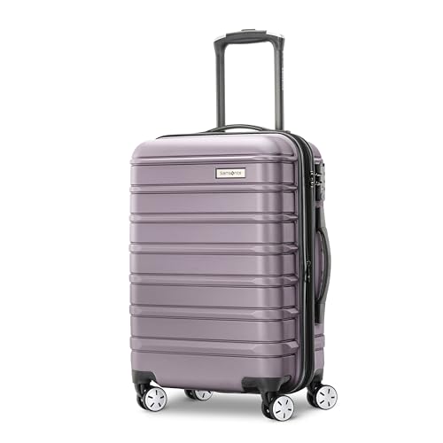 Samsonite Omni 2 Hardside 2 Piece Set - Includes Carry-On & Medium Checked Suitcases - 360° Dual Spinner Wheels - Integrated TSA Lock & Expansion - Amazon Exclusive - ICY LILAC - color: Icy Lilac, size: 2-Piece Set (Carry-on/Medium)
