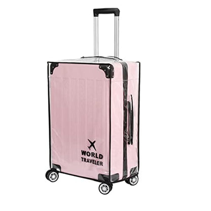Suitcase Cover Clear PVC Luggage Protector Cover Transparent Travel Luggage Covers for Suitcase waterproof Wheeled Suitcase Cover (22") - size: 22"