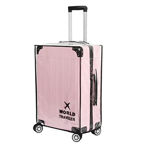 Suitcase Cover Clear PVC Luggage Protector Cover Transparent Travel Luggage Covers for Suitcase waterproof Wheeled Suitcase Cover (26") - size: 26"