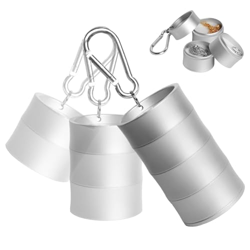 Mini Travel Ring Holder Keychain, Portable Jewelry Holder Keychain - color: Silver