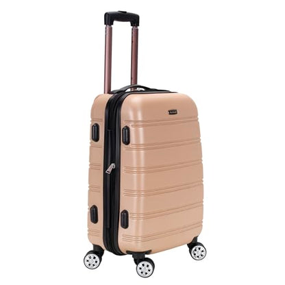 Rockland Melbourne Hardside Expandable Spinner Wheel Luggage, Carry-On 20", Champagne - color: Champagne, size: Carry-On 20"