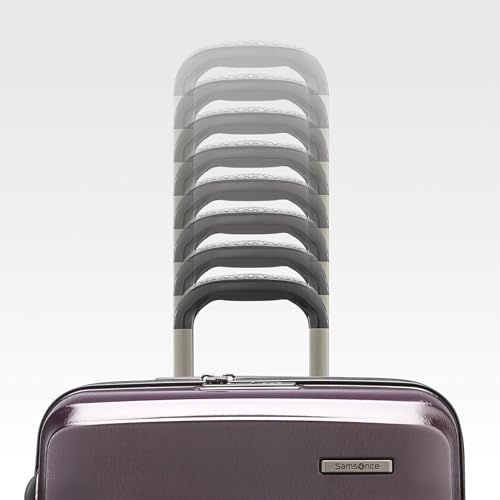 Samsonite 2 Piece Luggage Set with 21/28” Hardside Lightweight Octiv (Carry-On Pro with Front Pocket & Large Checked) Expandable, Four Spinner Wheels, Adjustable Handle, TSA Approved Lock - Purple - color: Amethyst Purple, size: 2-Piece Set (Pro 21 with F