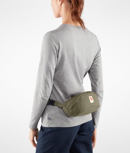 Fjällräven Ulvo Hip Pack Medium - Waterproof Bergshell Fabric, Durable Storage, Adjustable Belt- Hiking, Travel - color: Dark Grey