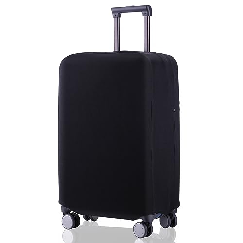 Travel Luggage Cover Suitcase Protector Scratch-Resistant Fit 19-33 Inch, Not Included Suitcase (Black, SX(22-23inch)) - color: Black, size: 22-23inch