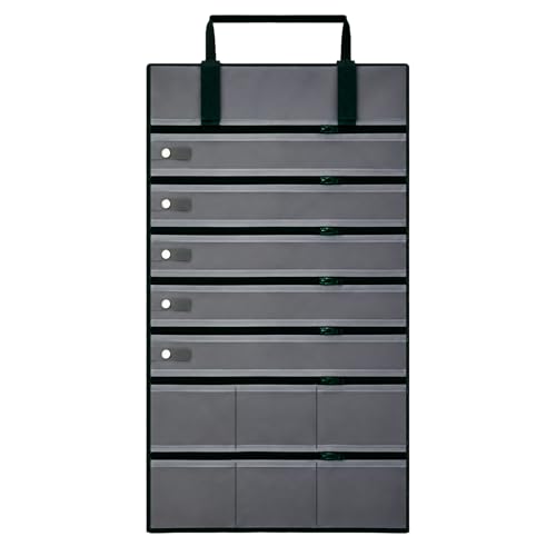 UnionPlus Velvet Jewelry Roll Organizer, 11 Grids, Blackish Green - color: Blackish Green, size: 11-Grids