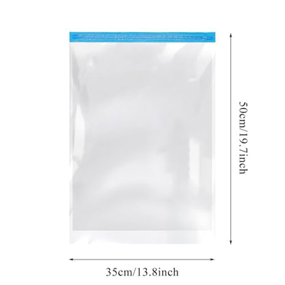 4PCS Travel Compression Bags, Roll-Up Space Saver Vacuum Storage Bags, 50x35cm/19.6x13.7 Vacuum Bags for Luggage Backpack Suitcase Packing Organizers