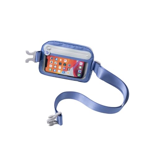 geckobrands Waterproof Belt Bag – Water-Resistant Gear Organizer with Phone Window & Adjustable Strap - color: Periwinkle