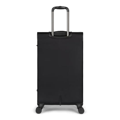 Quiksilver Buxton Suitcases Softside Expandable Luggage with Spinner Wheels, Large 3-Piece Set (20/26/30) (Black) - color: Black