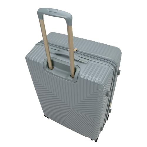 Jessica Simpson Abilene 28" Expandable 8-Wheel Spinner Large Checked Luggage Suitcase, Chinois Green - color: Chinois Green, size: Large Checked