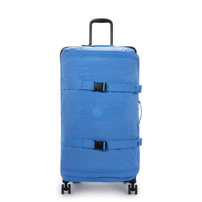 Kipling Women's Spontaneous Large 31-Inch Softside Spinner Wheel Luggage, Integrated TSA Accepted Lock - color: Cocktail Blue, size: Large