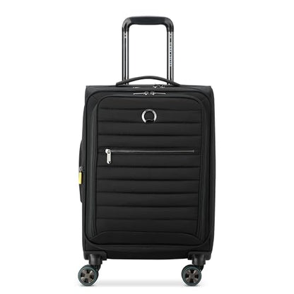 DELSEY PARIS Cruise 3.0, 20 Inch Carry-On Softside Luggage, Black - color: Black, size: Carry On 20 Inch