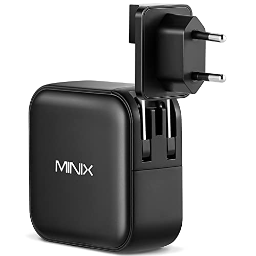 MINIX P3 100W Turbo 4-Port GaN Travel Wall Charger USB C PD Power Adapter - size: 100W