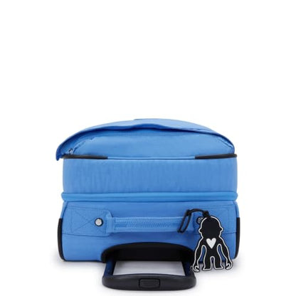 Kipling Women's Spontaneous Small Softside Spinner Wheel Luggage, Integrated TSA Accepted Lock - color: Cocktail Blue