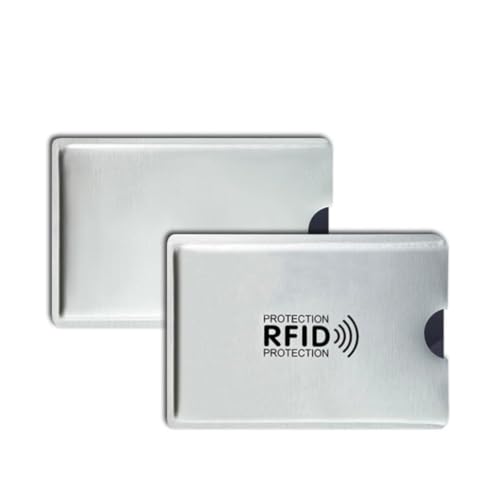 30 Pack RFID Blocking Sleeves, Credit Card Protector Holders for Contactless Cards - color: Silvery