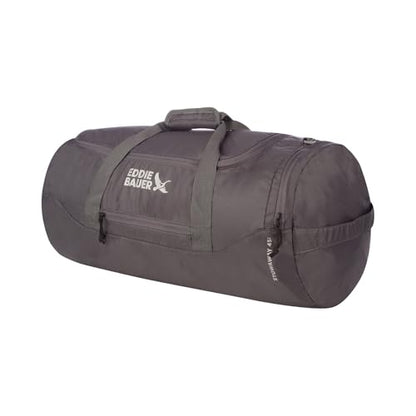 Eddie Bauer Stowaway Packable Duffel Bag, 45L, Dark Smoke - color: Dark Smoke